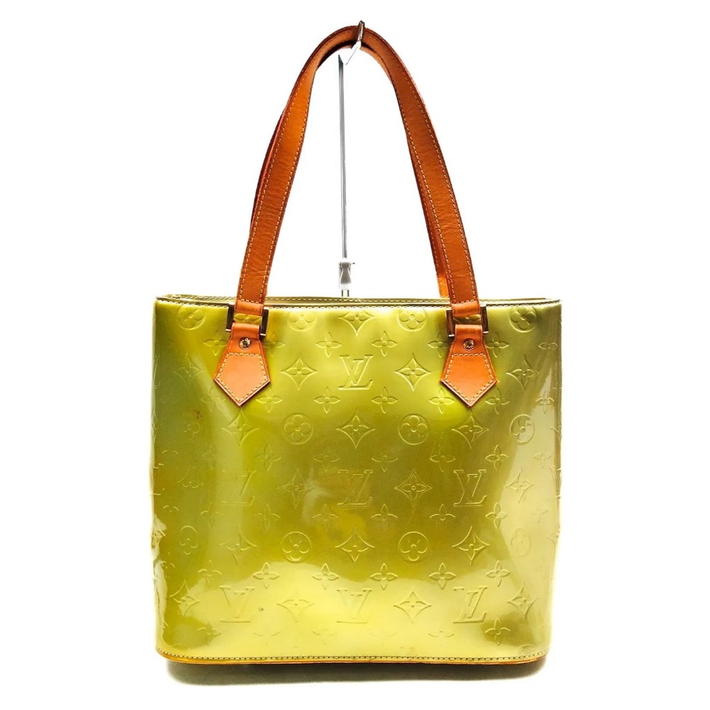 LOUIS VUITTON LV Hand Bag  Houston Metalic Vernis Green